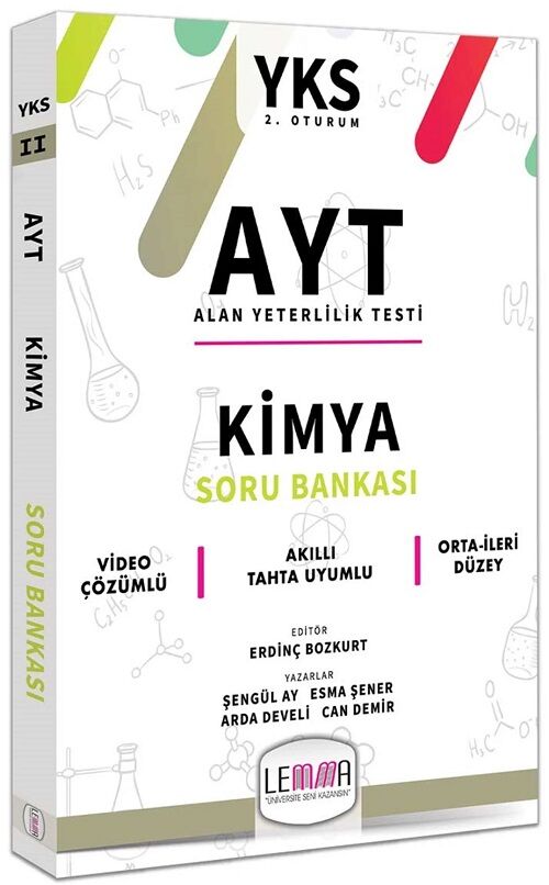 SÜPER FİYAT - Yargı LEMMA 2020 YKS AYT Kimya Soru Bankası Yargı Lemma Yayınları