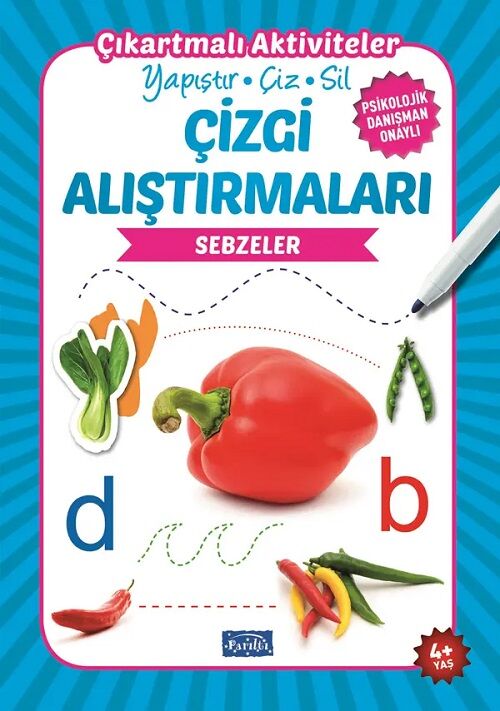 Çizgi Alıştırmaları - Sebzeler Parıltı Yayınları