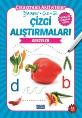 Çizgi Alıştırmaları - Sebzeler Parıltı Yayınları