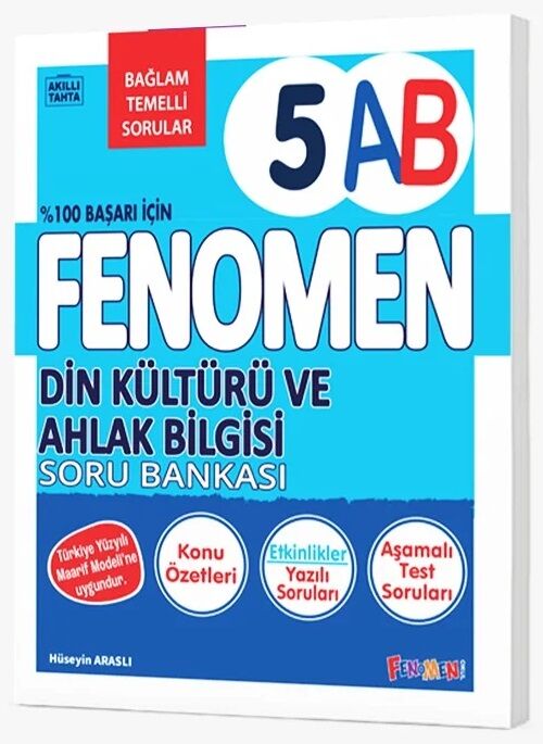 Fenomen Okul 5. Sınıf Din Kültürü ve Ahlak Bilgisi Fenomen A-B Maarif Modeli Soru Bankası Fenomen Okul Yayınları