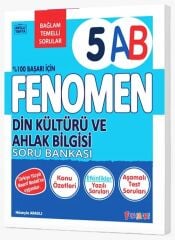 Fenomen Okul 5. Sınıf Din Kültürü ve Ahlak Bilgisi Fenomen A-B Maarif Modeli Soru Bankası Fenomen Okul Yayınları