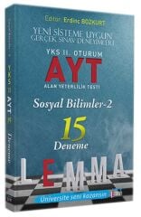 SÜPER FİYAT - Yargı LEMMA YKS AYT Sosyal Bilimler-2 15 Deneme Yargı Lemma Yayınları