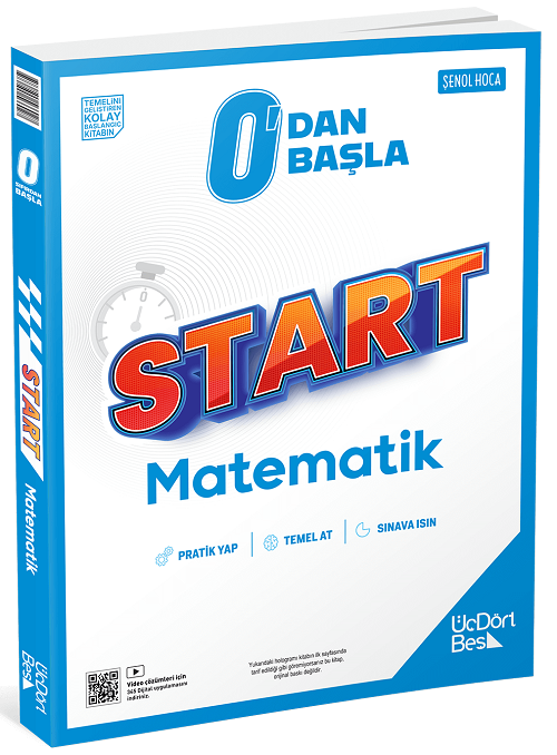 Üç Dört Beş 2027 0 Dan Başla Start Matematik - Şenol Hoca Üç Dört Beş Yayınları