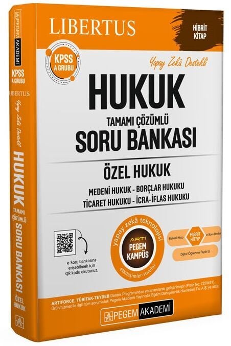 Pegem 2026 KPSS A Grubu Libertus Hukuk Özel Hukuk Soru Bankası Çözümlü Pegem Akademi Yayınları