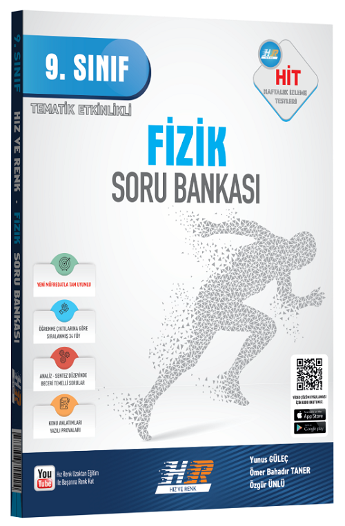 Hız ve Renk 9. Sınıf Fizik HİT Soru Bankası Hız ve Renk Yayınları