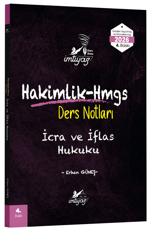 İmtiyaz 2026 HMGS Hakimlik İcra ve İflas Hukuku Ders Notları 4. Baskı - Erhan Güneş İmtiyaz Yayıncılık