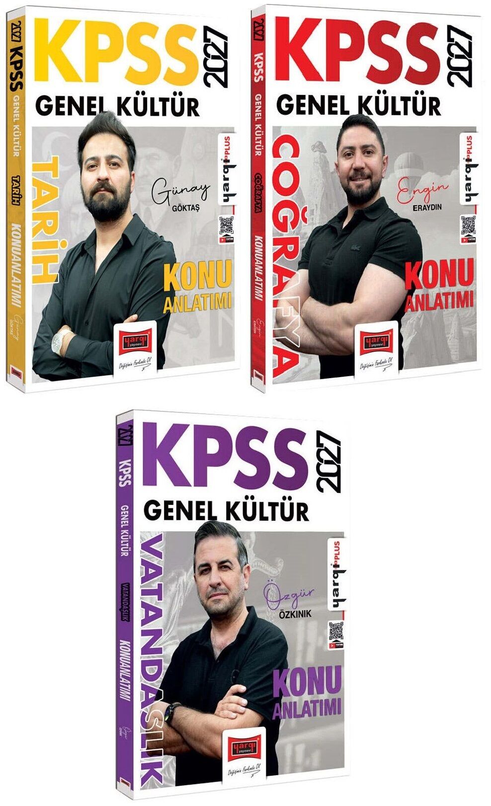 Yargı 2027 KPSS Tarih + Coğrafya + Vatandaşlık Konu Anlatımı 3 lü Set Yargı Yayınları
