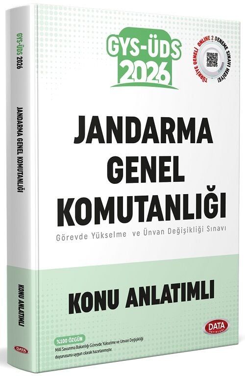 Data 2026 GYS ÜDS Jandarma Genel Komutanlığı Konu Anlatımlı Görevde Yükselme Ünvan Değişikliği Data Yayınları
