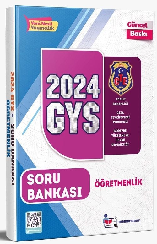 Memur Sınav 2024 Adalet Bakanlığı Öğretmenlik Soru Bankası Görevde Yükselme Memur Sınav