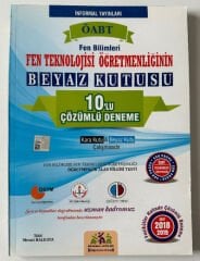 SÜPER FİYAT - İnformal 2019 ÖABT Fen ve Teknoloji Öğretmenliği Beyaz Kutu 10 Deneme Çözümlü İnformal Yayınları