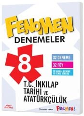 Fenomen Okul 8. Sınıf T.C İnkılap Tarihi ve Atatürkçülük Fenomen 32 Deneme Fenomen Okul Yayınları