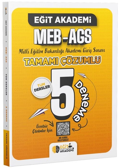 Eğit Akademi 2026 MEB-AGS Tüm Dersler 5 Deneme Çözümlü Eğit Akademi