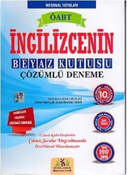 SÜPER FİYAT - İnformal 2019 ÖABT İngilizcenin Beyaz Kutu 10 Deneme Çözümlü İnformal Yayınları