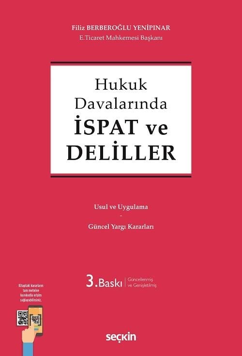 Seçkin Hukuk Davalarında İspat ve Deliller - Filiz Berberoğlu Yenipınar Seçkin Yayınları