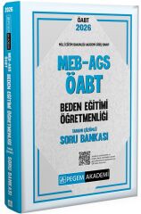 SÜPER FİYAT - Pegem 2026 ÖABT MEB-AGS Beden Eğitimi Öğretmenliği Soru Bankası Çözümlü Pegem Akademi Yayınları
