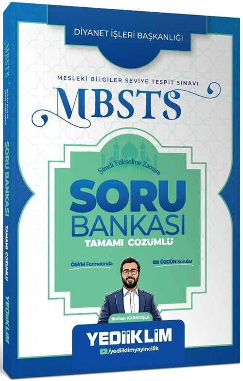 Yediiklim 2027 MBSTS Soru Bankası Çözümlü - Burhan Karakışla Yediiklim Yayınları