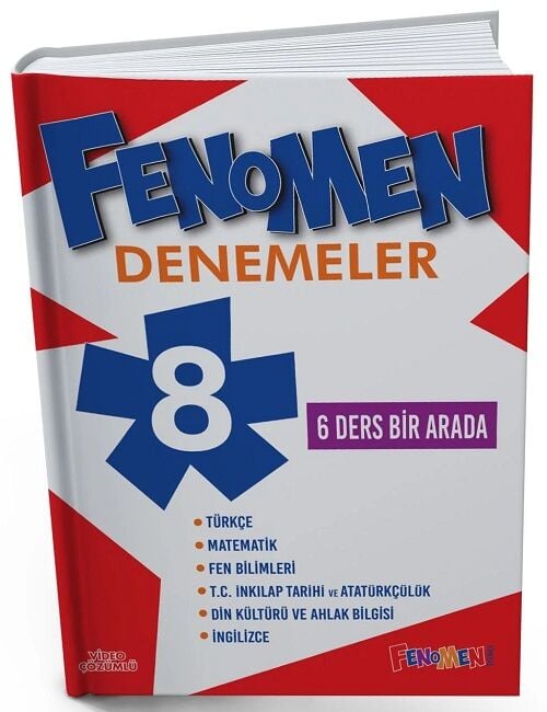 Fenomen Okul 8. Sınıf Tüm Dersler 6 Ders Bir Arada Fenomen Denemeleri Fenomen Okul Yayınları