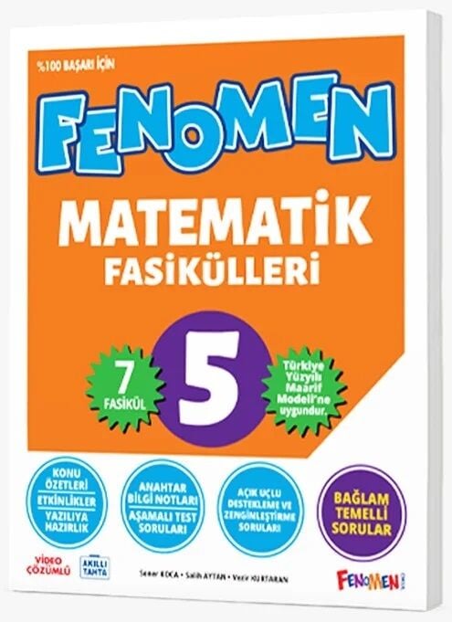 Fenomen Okul 5. Sınıf Matematik Fenomen Maarif Modeli 7 Fasikül Set Fenomen Okul Yayınları