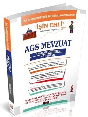 Savaş 2025 MEB-AGS Mevzuat İŞİN EHLİ 40 Deneme Çözümlü - Ahmet Nohutçu Savaş Yayınları