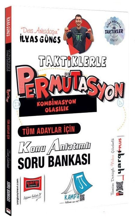 Yargı YKS TYT AYT KPSS Taktiklerle Permütasyon Konu Anlatımlı Soru Bankası - İlyas Güneş Yargı Yayınları