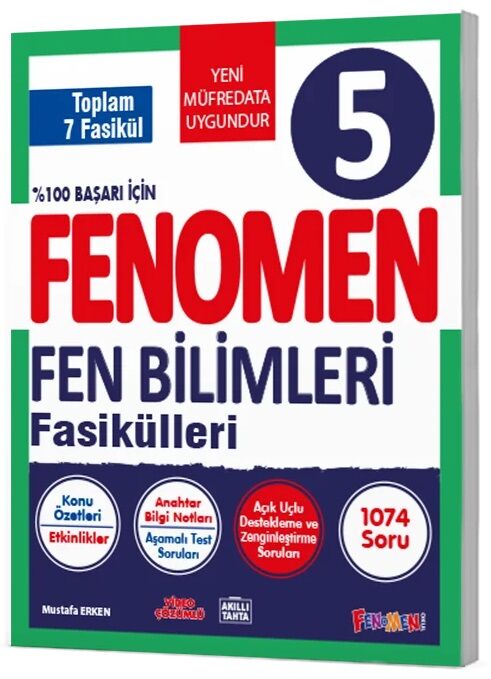 Fenomen Okul 5. Sınıf Fen Bilimleri Fenomen Maarif Modeli 7 Fasikül Set Fenomen Okul Yayınları