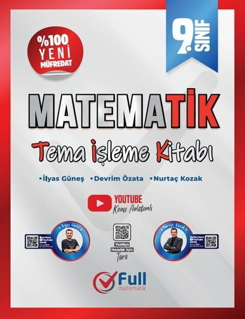 Full Matematik 9. Sınıf Matematik Tema İşleme Kitabı - İlyas Güneş, Devrim Özata Full Matematik Yayınları