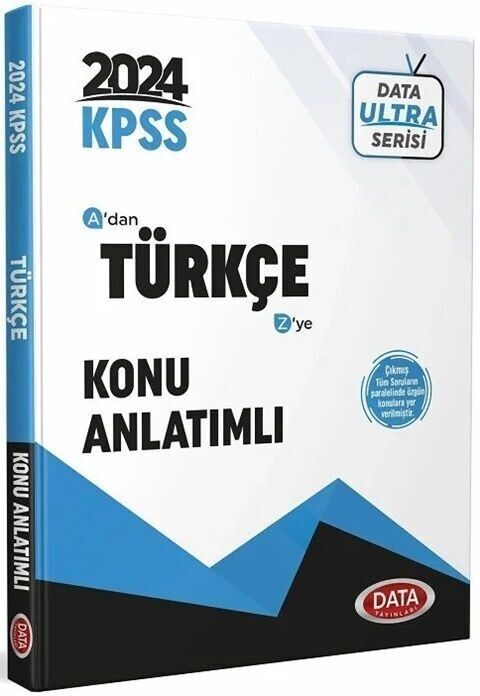 SÜPER FİYAT - Data 2024 KPSS Türkçe Ultra Konu Anlatımlı Data Yayınları