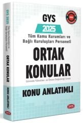 Data 2025 GYS Tüm Kamu Kurumları için Ortak Konular Konu Anlatımlı Görevde Yükselme Data Yayınları