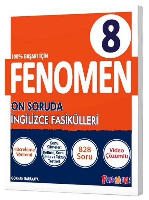 Gama 8. Sınıf İngilizce Fenomen Fasikülleri On Soruda Gama Yayınları