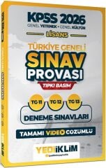 Yediiklim 2026 KPSS Genel Yetenek Genel Kültür Lisans Türkiye Geneli Sınav Provası 3 Deneme Çözümlü (11-12-13) Yediiklim Yayınları