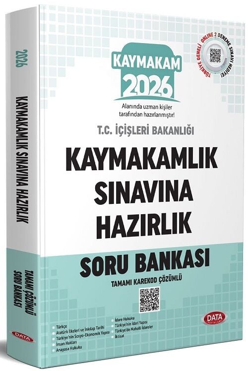 Data 2026 Kaymakamlık Sınavına Hazırlık Soru Bankası Çözümlü Data Yayınları