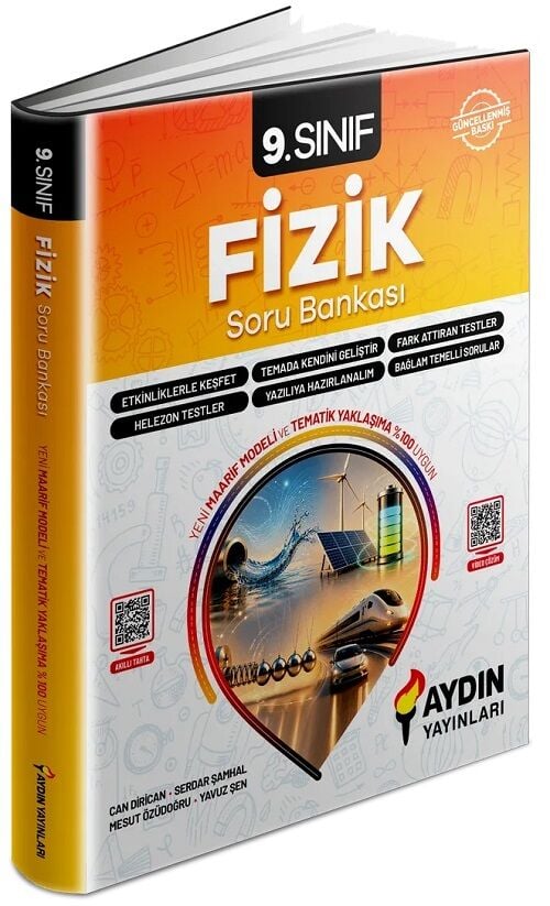 Aydın 9. Sınıf Fizik Maarif Modeli Soru Bankası Aydın Yayınları