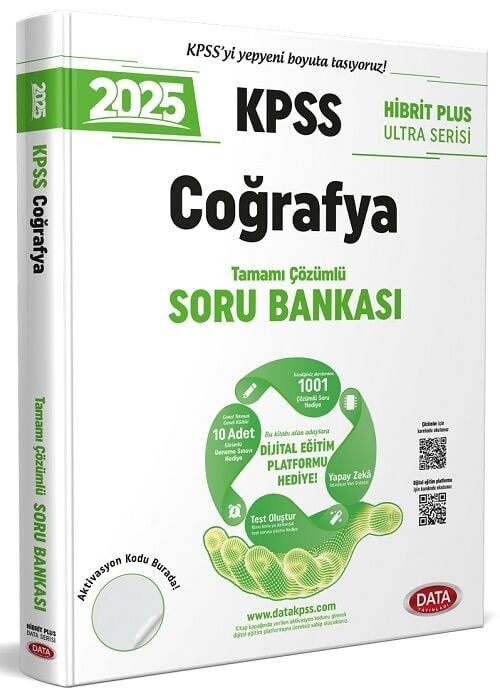 Data 2025 KPSS Coğrafya Ultra Soru Bankası Çözümlü Data Yayınları
