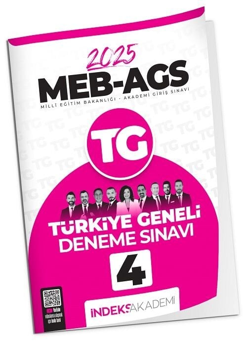 İndeks Akademi 2025 MEB-AGS TG-4 Türkiye Geneli Deneme Çözümlü İndeks Akademi Yayıncılık