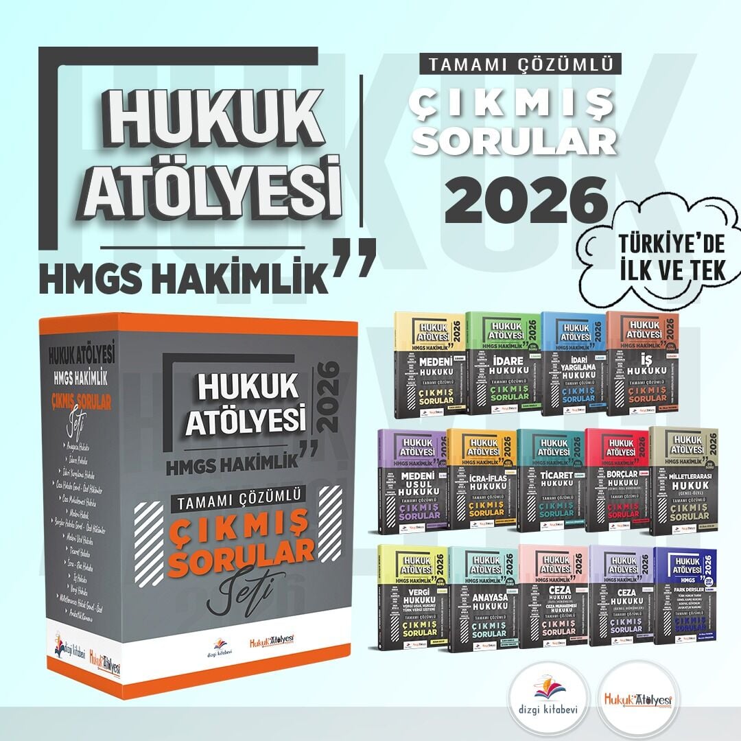 Dizgi Kitap 2026 Hukuk Atölyesi HMGS Hakimlik Çıkmış Sorular Modüler Set Çözümlü Dizgi Kitap