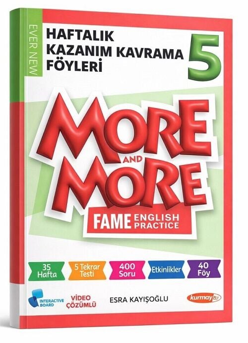 Kurmay ELT More and More English 5 Haftalık Kazanım Kavrama Föyleri Kurmay ELT Yayınları