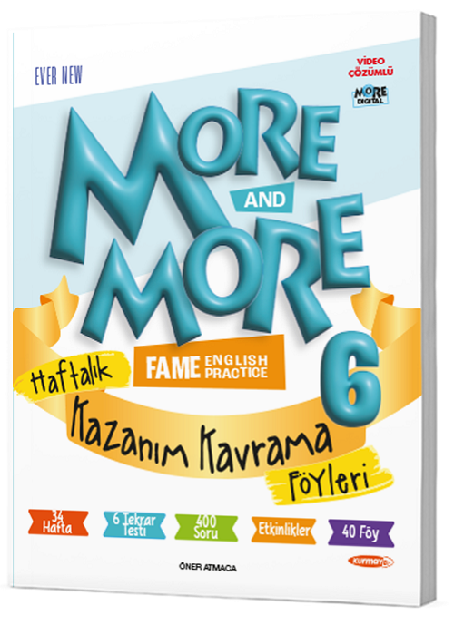 Kurmay ELT More and More English 6 Haftalık Kazanım Kavrama Föyleri Kurmay ELT Yayınları