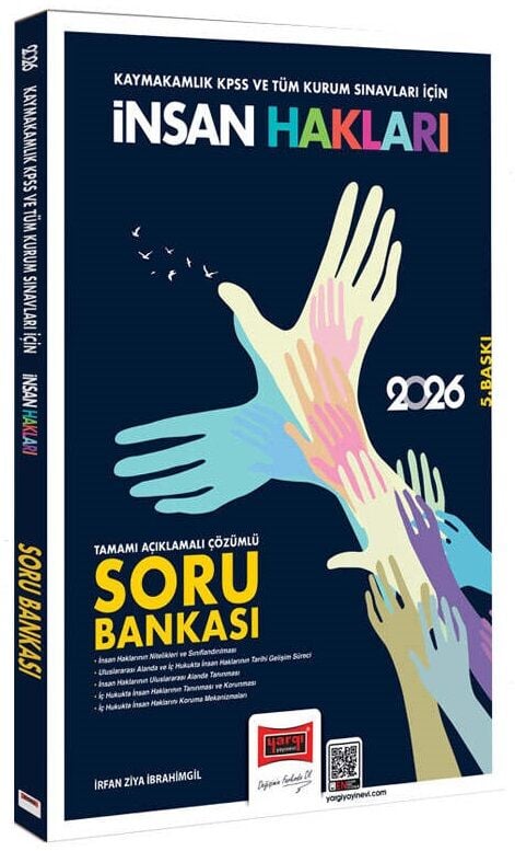Yargı 2026 Hakimlik Kaymakamlık KPSS ve Kurum Sınavları İnsan Hakları Soru Bankası Çözümlü - İrfan Ziya İbrahimgil Yargı Yayınları
