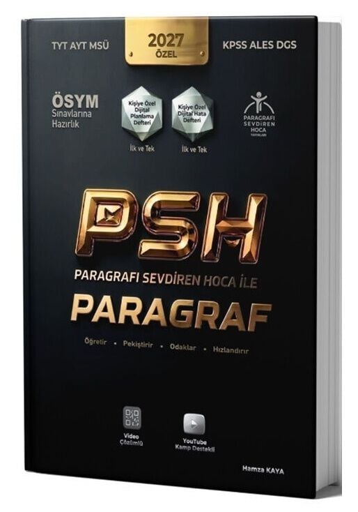 Paragrafı Sevdiren Hoca 2027 KPSS ALES DGS TYT AYT MSÜ Paragraf Soru Bankası - Hamza Kaya Paragrafı Sevdiren Hoca