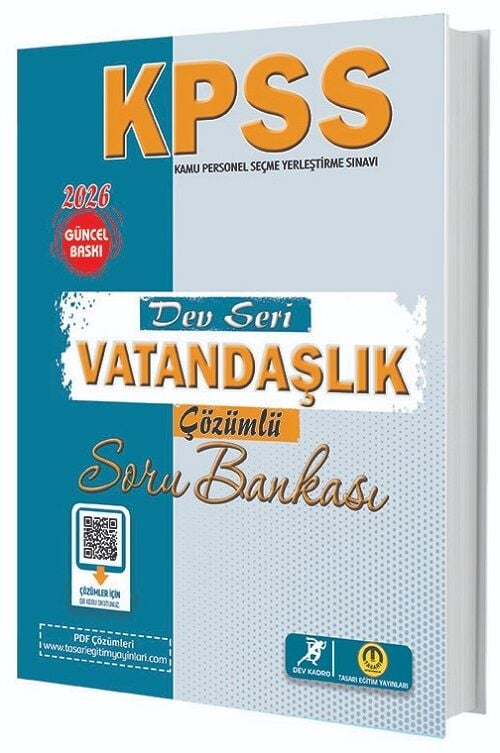 Tasarı Dev Kadro 2026 KPSS Vatandaşlık Dev Seri Soru Bankası Çözümlü Tasarı Yayınları