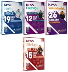 Yediiklim 2026 KPSS Tarih + Coğrafya + Vatandaşlık + Türkçe 72 Deneme Atölye Serisi 4 lü Set Yediiklim Yayınları