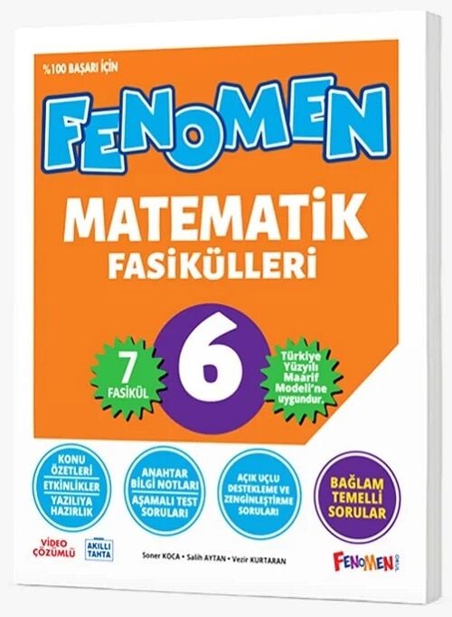 Fenomen Okul 6. Sınıf Matematik Fenomen Maarif Modeli 7 Fasikül Set Fenomen Okul Yayınları