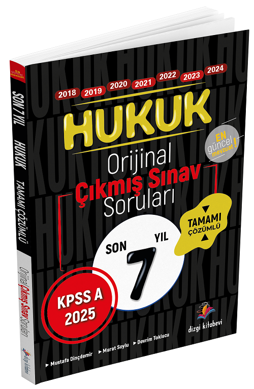 SÜPER FİYAT - Dizgi Kitap 2025 KPSS A Grubu Hukuk Orijinal Çıkmış Sorular Son 7 Yıl Çözümlü Dizgi Kitap