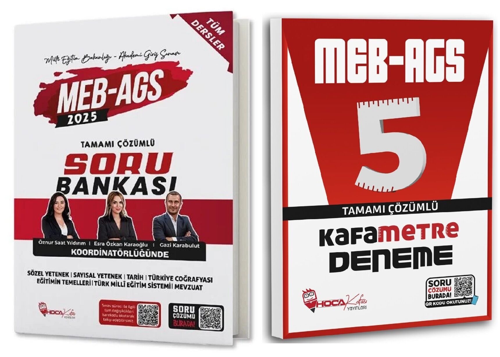 SÜPER FİYAT - Hoca Kafası 2025 MEB-AGS Tüm Dersler Soru Bankası + 5 Deneme 2 li Set Hoca Kafası Yayınları