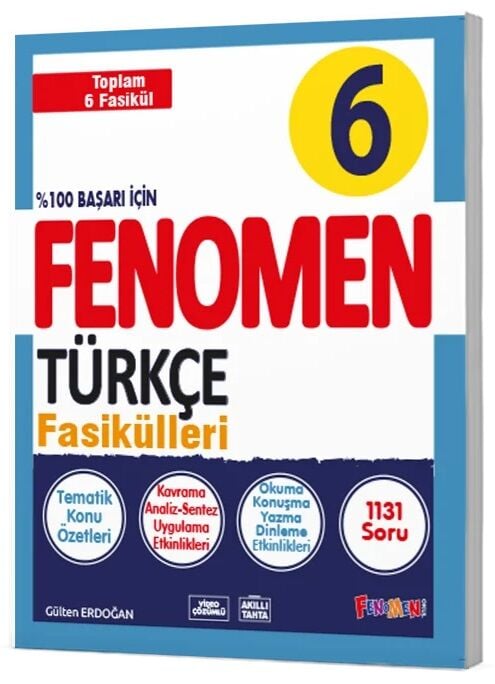 Fenomen Okul 6. Sınıf Türkçe Fenomen Maarif Modeli 7 Fasikül Set Fenomen Okul Yayınları