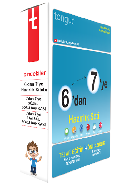 Tonguç 6 dan 7 ye Hazırlık Seti (Telafi Eğitim+Ön Hazırlık) Tonguç Akademi