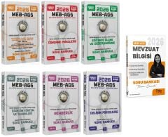 YENİ AGS - CBA + Dijika 2026 MEB-AGS Eğitim Bilimleri + Mevzuat Bilgisi Soru Bankası 7 li Set CBA + Dijika Yayınları