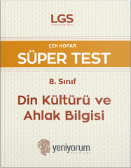 Yeniyorum 8. Sınıf LGS Din Kültürü ve Ahlak Bilgisi Süper Test Yeniyorum Yayınları