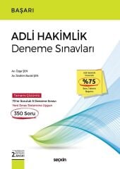 Seçkin BAŞARI Adli Hakimlik 5 Deneme Çözümlü 2. Baskı - Özge Şen, İbrahim Burak Şen Seçkin Yayınları