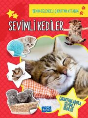 Benim Eğlenceli Çıkartma Kitabım - Sevimli Kediler Parıltı Yayınları